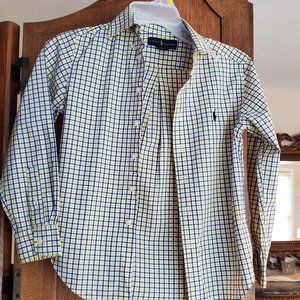Boys Ralph Lauren 100% cotton button down shirt - Size S